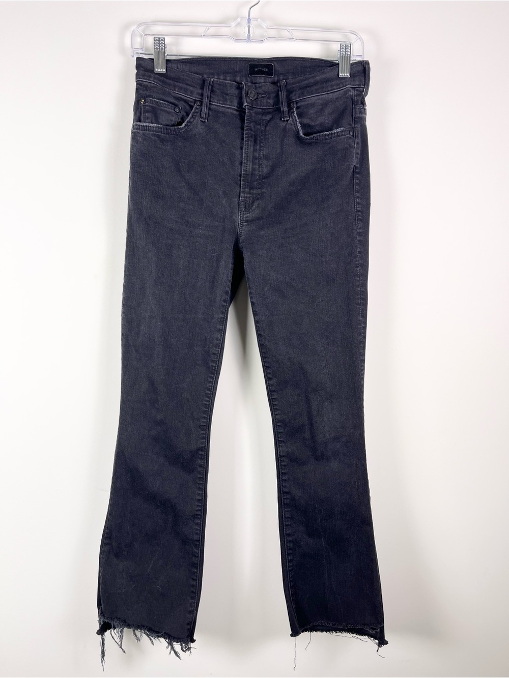 Mother Women's The Inside Crop Step Fray Not Guilty Size 28 Neutral Jeans